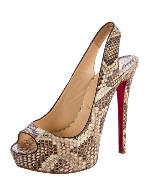 christian louboutin snakeskin.